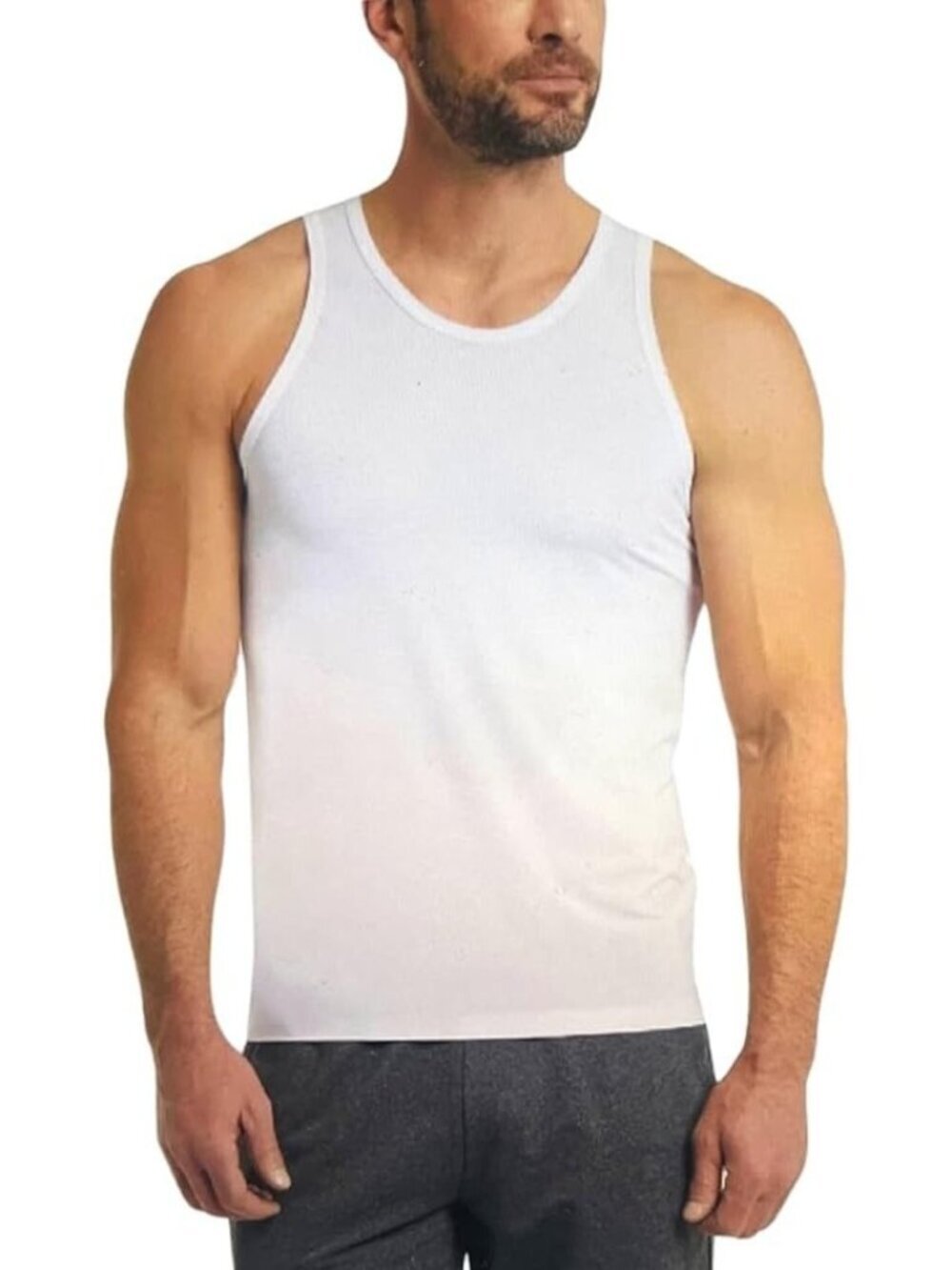 NWT 32 Degrees Cool Men's M Comfort Mesh Tank White Breathable Quick Dry